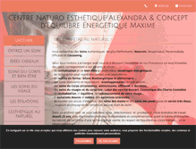 Tablet Screenshot of centre-nature-esthetique-alexandra.com